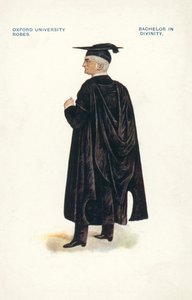 Oxford University Robes: Bachelor in Divinity by English School