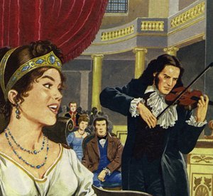 Paganini became court conductor at Lucca and composed the sonata Napoleon by English School