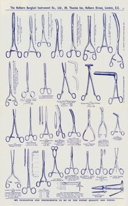 Page from Surgical instrument catalogue, c.1900 by English School