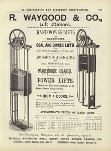 Page from The Architects, Surveyors and Engineers Compendium 1892 by English School