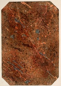 Page from a Victorian Pattern Book Showing Marbling Effects by English School