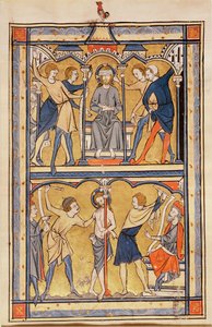 Page from a Psalter, c.1270 by English School