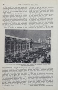 Page from magazine article about an imaginary Snow-bound London by English School