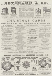 Page of Advertisements by English School