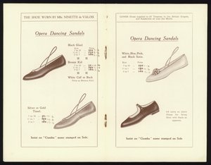 Pages from Catalogue of Gamba’s Famous Milan Toe Ballet Shoe by English School