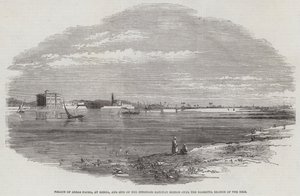 Palace of Abbas Pacha, at Benha, and Site of Intended Railway Bridge over the Damietta Branch of the Nile by English School