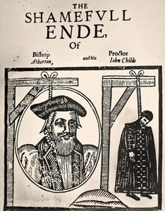 Pamphlet Announcing the Execution of John Atherton and His Lover John Childe for Buggery by English School