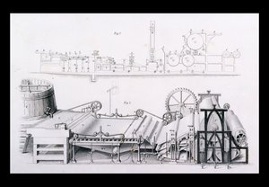 Paper Making Machine from Cyclopaedia of Useful Arts & Manufactures, edited by Charles Tomlinson, c.1880s by English School