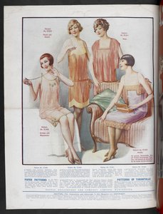 Paper Patterns for Chemise, Knickers, Cami-Knickers and Tarentulle, Fashions for All, October by English School