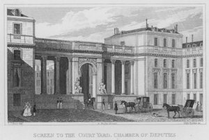 Paris, Screen to the Court Yard, Chamber of Deputies by English School