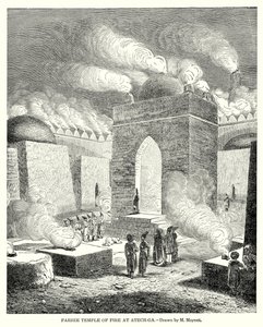 Parsee Temple of Fire at Atech-Ga by English School