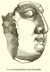 Part of Colossal Head, from Kouyunjik by English School