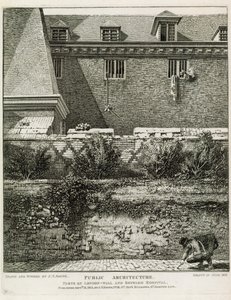 Part of London Wall and Bethlem Hospital by English School