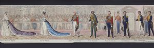 Part of the panorama of the marriage of Queen Victoria, c.1840 by English School