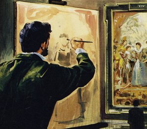 Paul Cezanne studied and even copied the works of Rubens in the Louvre Museum by English School