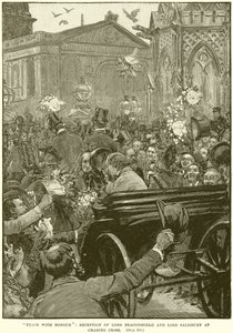 Peace with Honour: Reception of Lord Beaconsfield and Lord Salisbury at Charing Cross by English School