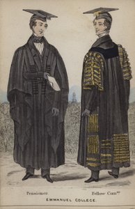 Pensioner, Fellow Commoner, Emmanuel College by English School