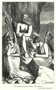 Percy Bysshe Shelley: Illustration for Prometheus Unbound by English School