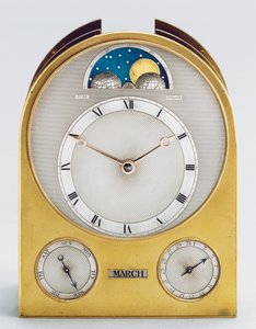 Perpetual calendar travel timepiece, 1898