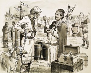 Phoenician Traders by English School