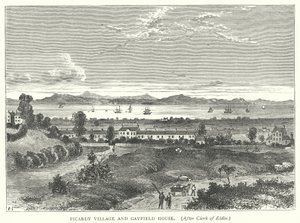 Picardy Village and Gayfield House (engraving) by English School