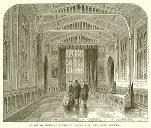 Place of Meeting between Henry VIII and Anne Boleyn by English School