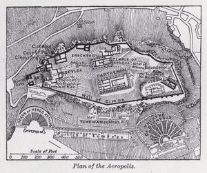 Plan of the Acropolis by English School