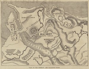 Plan of the Mamelon and Malakoff Tower by English School