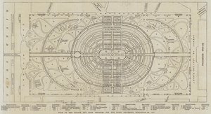 Plan of the Palace and Park designed for the Paris Universal Exhibition of 1867 by English School