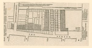 Plan Proposed for the Widening of The Strand in the Vicinity of Exeter Change by English School