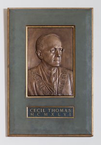 Plaque Featuring Cecil Thomas, Sculptor & Medallist, 1946 by English School