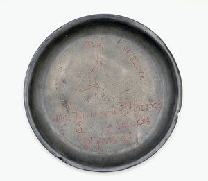 Plate with inscription for Florence Nightingale by English School