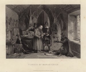 Plunder of Monasteries by English School