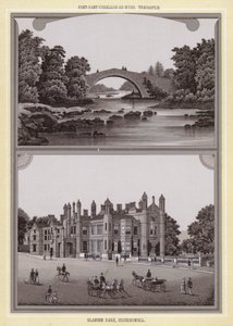 Pont-pant-ysgallog-ar-wysg, Trecastle; Glanusk Park, Crickhowell by English School