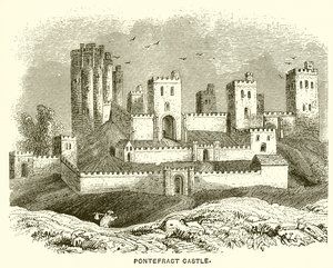 Pontefract Castle by English School