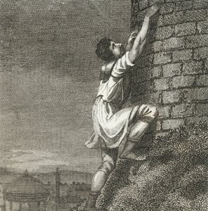 Pontius Comminius Climbing to the Citadel by English School