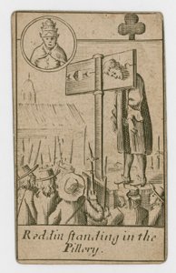 Popish Plot playing card by English School