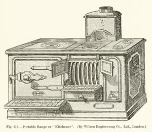 Portable Range or Kitchener, by Wilson Engineering Company; London