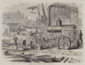 Portable Steam Circular Sawmill by English School