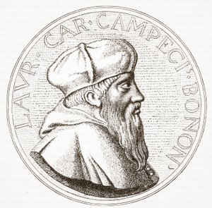 Portrait of Cardinal Campeggio by English School
