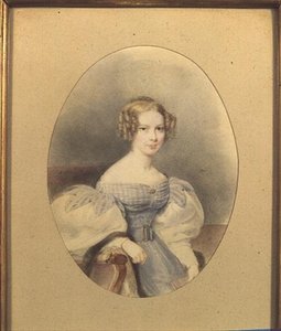 Portrait of Countess Elizabeth von Sandizell, known as Lili, aged 18 by English School