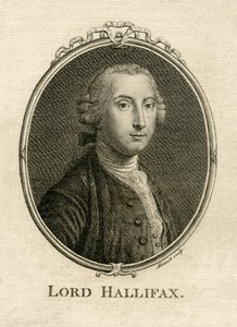 Portrait of George Montagu Dunk, 2nd Earl of Halifax, engraved by Aliamet