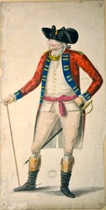 Portrait of Lieutenant Colonel Chadwick, late 18th century by English School