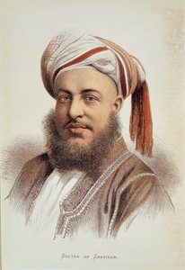 Portrait of Sayyid Barghash, Sultan of Zanzibar by English School