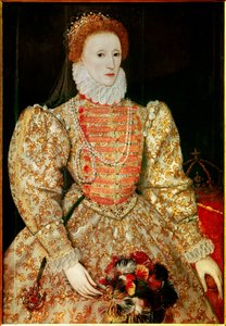 Portrait of the Queen of England Elisabeth