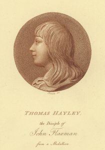 Portrait of the sculptor Thomas Hayley, disciple of John Flaxman by English School