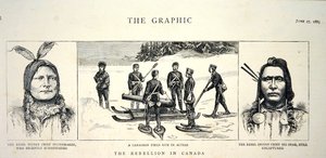 Portraits of Rebel Chiefs Poundmaker and Big Bear, published in 
