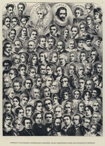 Portraits of the Sovereigns, Contemporaries, Biographers, Editors, Commentators, Players, and Illustrators of Shakespeare by English School