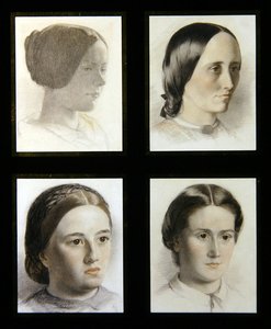 Portraits of young ladies, c.1830 by English School