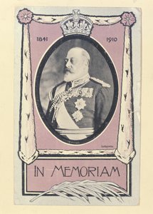 Postcard commemorating the death of Edward VII, c.1910
